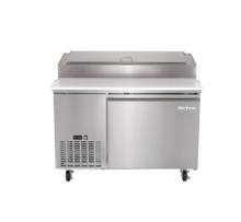 Load image into Gallery viewer, Magic Chef 13.8 CU. FT. SINGLE DOOR COMMERCIAL PIZZA PREP FREEZERLESS REFRIGERATOR IN STAINLESS STEEL