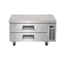 Load image into Gallery viewer, Magic Chef 48 IN WIDE, 9.3 CU FT. 2-DRAWER CHEF BASE COMMERCIAL REFRIGERATOR IN STAINLESS STEEL