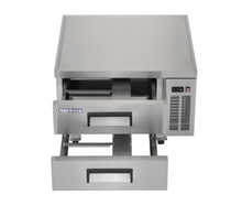 Load image into Gallery viewer, Magic Chef 48 IN WIDE, 9.3 CU FT. 2-DRAWER CHEF BASE COMMERCIAL REFRIGERATOR IN STAINLESS STEEL