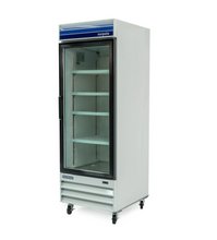 Load image into Gallery viewer, Magic Chef 28 IN. W 23 CU. FT. SINGLE SWING GLASS DOOR COMMERCIAL REFRIGERATOR IN WHITE