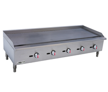 Load image into Gallery viewer, Magic Chef 60 IN. COMMERCIAL NATURAL GAS MANUAL COUNTERTOP GRIDDLE IN STAINLESS STEEL