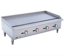 Load image into Gallery viewer, Magic Chef 48 IN. COMMERCIAL NATURAL GAS MANUAL COUNTERTOP GRIDDLE IN STAINLESS STEEL