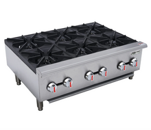 Load image into Gallery viewer, Magic Chef 36 IN. COMMERCIAL 6-BURNER COUNTERTOP GAS HOTPLATE IN STAINLESS STEEL