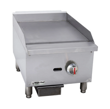 Load image into Gallery viewer, Magic Chef 16 IN. COMMERCIAL THERMOSTATIC COUNTERTOP GAS GRIDDLE IN STAINLESS STEEL
