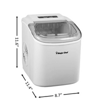 Load image into Gallery viewer, Magic Chef 27 LB. PORTABLE COUNTERTOP ICE MAKER IN WHITE MCIM27W