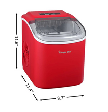 Load image into Gallery viewer, Magic Chef 27 LB. PORTABLE COUNTERTOP ICE MAKER IN RED MCIM27R