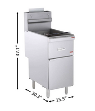 Load image into Gallery viewer, Magic Chef 20 QT. STAINLESS STEEL COMMERCIAL PROPANE GAS FRYER MCCGF40A-P