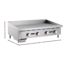 Load image into Gallery viewer, Magic Chef 48 IN. COMMERCIAL THERMOSTATIC COUNTERTOP GRIDDLE MCCTG48A