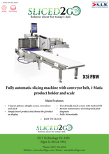 Load image into Gallery viewer, S.A.M. X3i FBW Fully Automatic Slicing Machine and Stacker with Conveyor Belt, i-Matic Product Holder and Scale