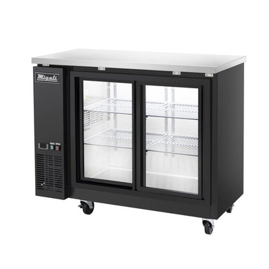 Migali C-BB48SG-HC, 48″ Sliding Glass Door Back Bar Refrigerator