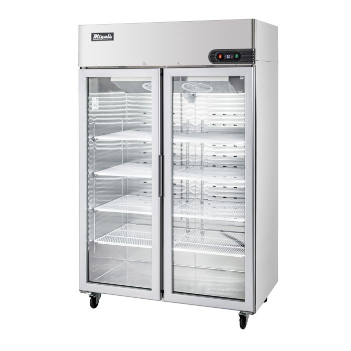 Migali C-2RG-HC, 2 Door Glass Reach-In Refrigerator