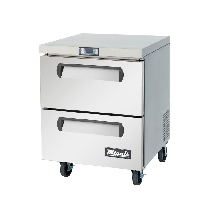 Migali C-U27F-D-HC, 27″ Under-counter & Work Top Freezer