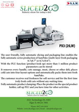Load image into Gallery viewer, S.A.M PX3 Fully Automatic Slicing/Stacking Machine with Packaging Line