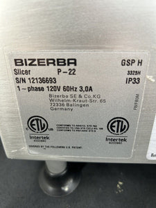 Bizerba 2022 Manual Deli Slicer Fully Refurbished & Working