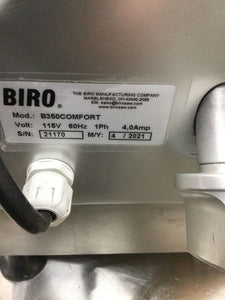2021 Biro 350 Comfort Automatic Deli Slicer Fully Refurbished