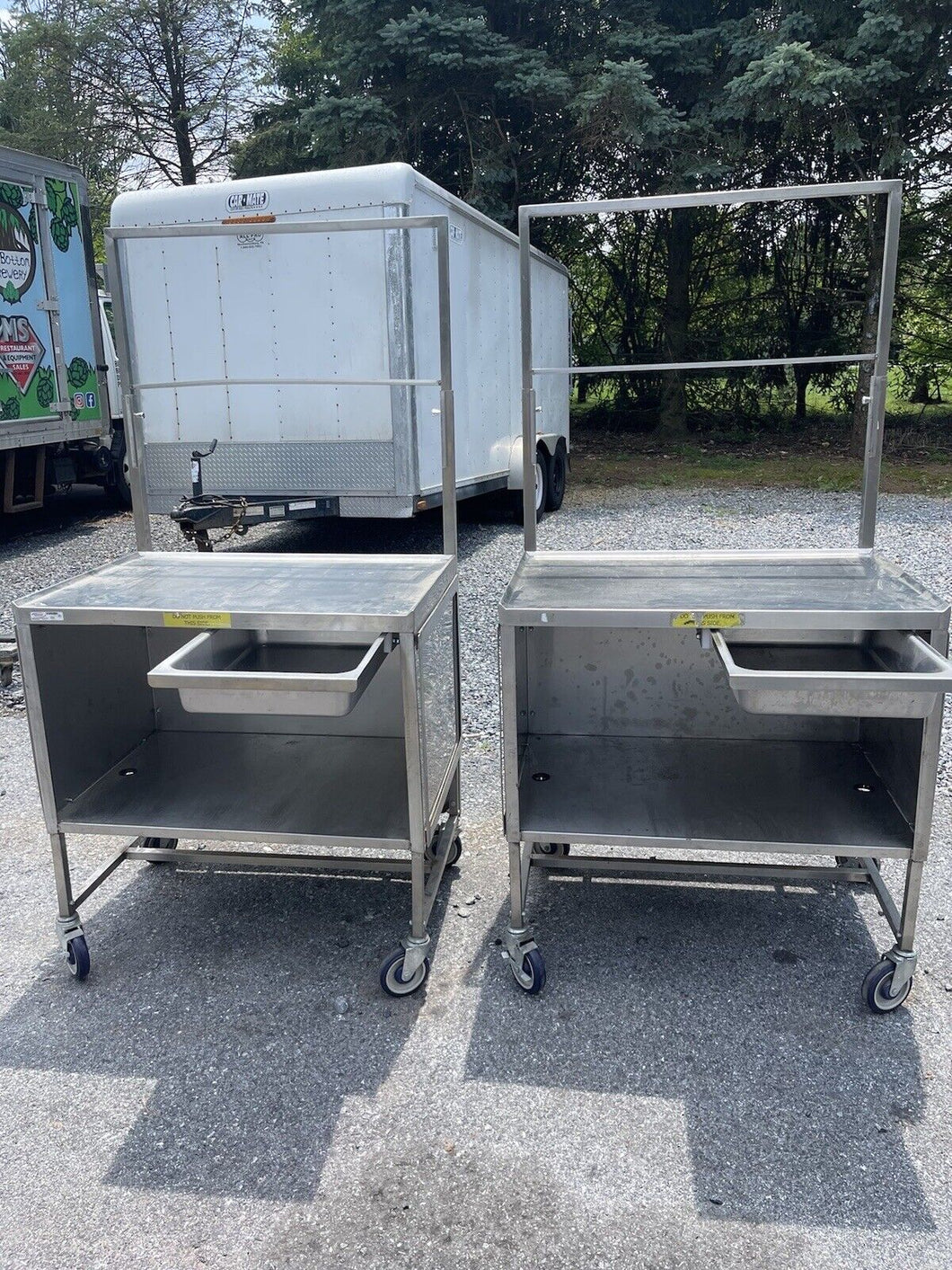 Steel Sampling Table Winholt Enclosed Stainless Steel Sample Demo Table Refurbished! – MS ...