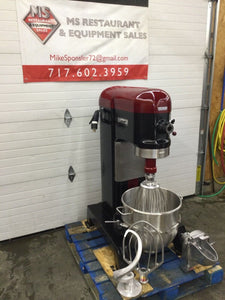 Hobart H600 600QT Mixer W/ Wire Whip, Flat Beater, Dough Hook, Bowl & Bowl Truck