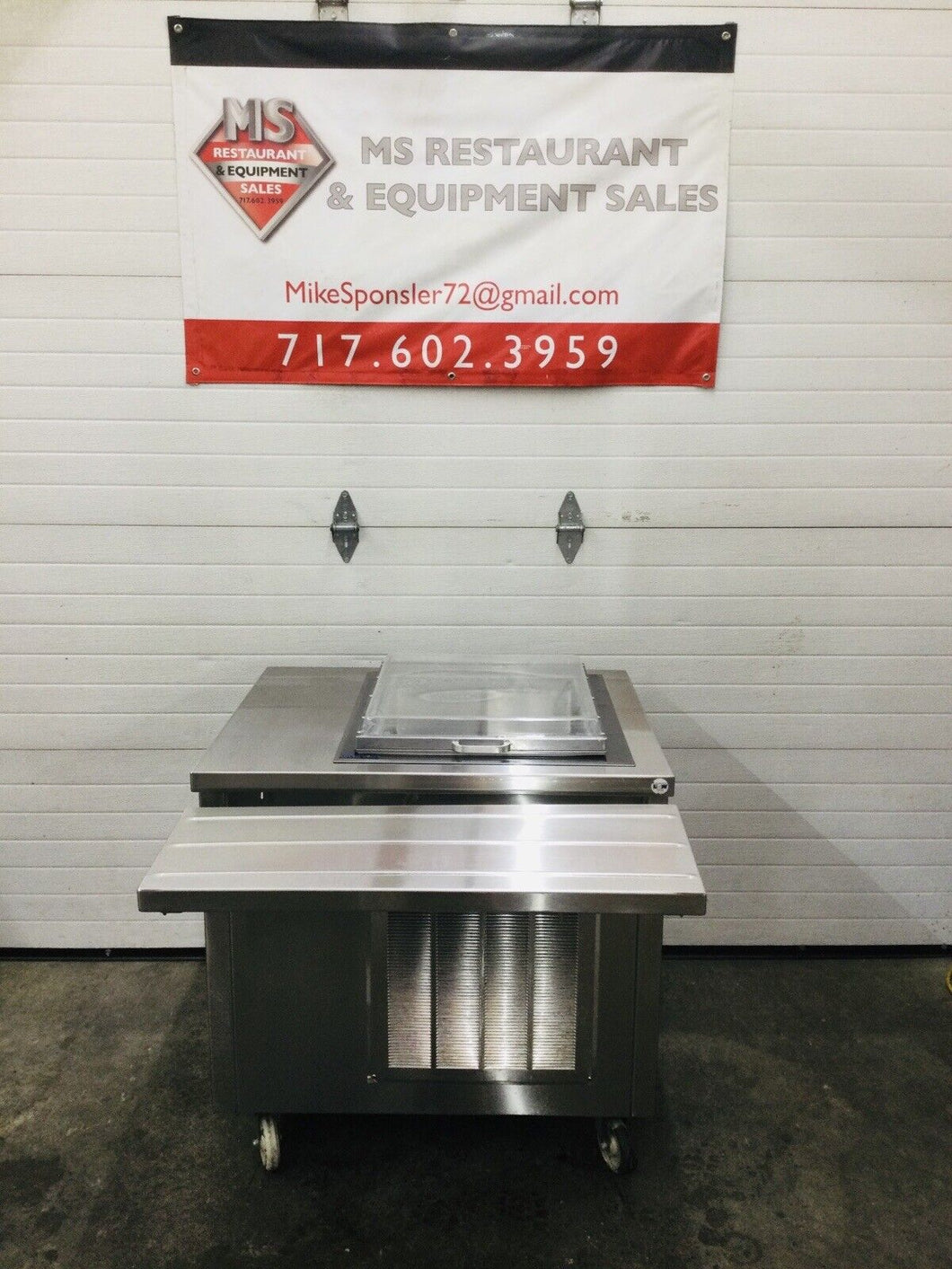 Silver King SKF 22.5 Drop In Dipping Cab W/Delfield SC-36” SS Ref Serving Cart
