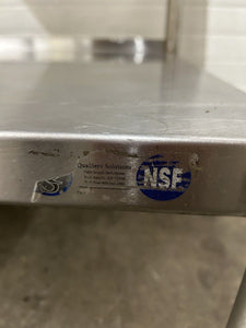 Stainless Steel Commercial Work Table W/ 6” Backsplash & Undershelf 36x36x34.5