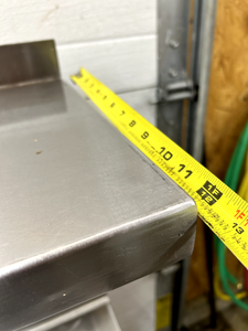 Universal Stainless Steel Table w/ Undershelf B-Splash & Top Shelf