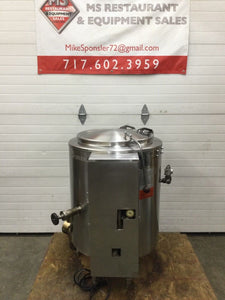 Groen AH/1E-20_NAT Stainless Steel 20 Gal. Natural Gas Kettle Fully Refurbished!