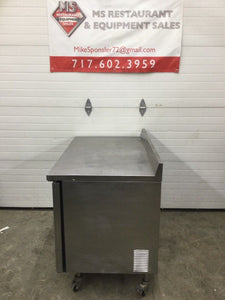 True TWT 48 Worktop Refrigerator W/ Backsplash 2 Door 48Wx30Dx36H Refurbished