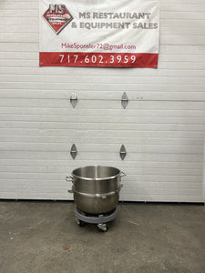 Hobart H600 600QT Mixer W/ Wire Whip, Flat Beater, Dough Hook, Bowl & Bowl Truck