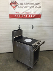 Commercial 18” French Top 1 Burner Nat. Gas Range Refurbished, Tested & Working