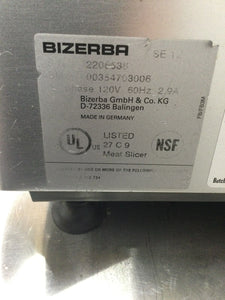 Bizerba SE12 Deli Meat Slicer Fully Refurbished Tested Working!
