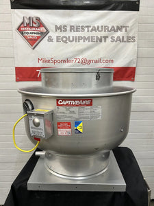 Captive Aire Systems DU85HFA High Speed Roof Mounted Restaurant Exhaust Fan Test