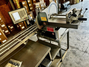 Bizerba A404 Automatic Slicer Stacker W/ Sharpener & Stand Tested Working Great!