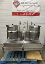 Load image into Gallery viewer, Cleveland KET-12 Twin Electric Kettles With Pouring Stand Refurbished!