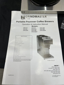 Grindmaster CPO-3RP-15A 1.2 Gallon 3 Warmers Portable Pourover Coffee Brewer NEW
