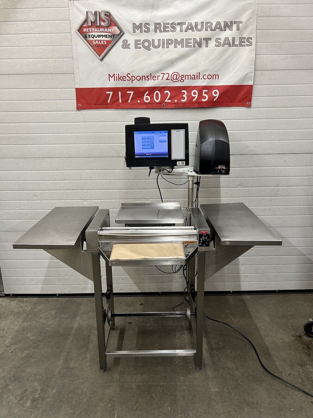 Hobart HWS-4 W/ Access Printer CPU Deli Grocery Scale Fully Refurbished