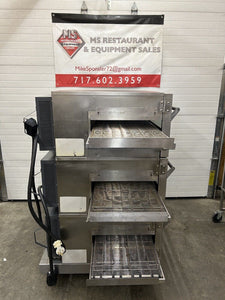Lincoln 1132 Triple Stack 3ph 208v Electric Conveyor Oven Fully Refurbished