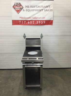 Commercial 18” French Top 1 Burner Nat. Gas Range Refurbished, Tested & Working
