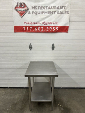 Winholt DTS 2430 16 Ga. Stainless Steel Table W/ SS Under Shelf 24x30x33