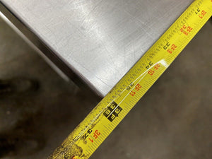 Stainless Steel Commercial Work Table W/ 6” Backsplash & Undershelf 36x36x34.5