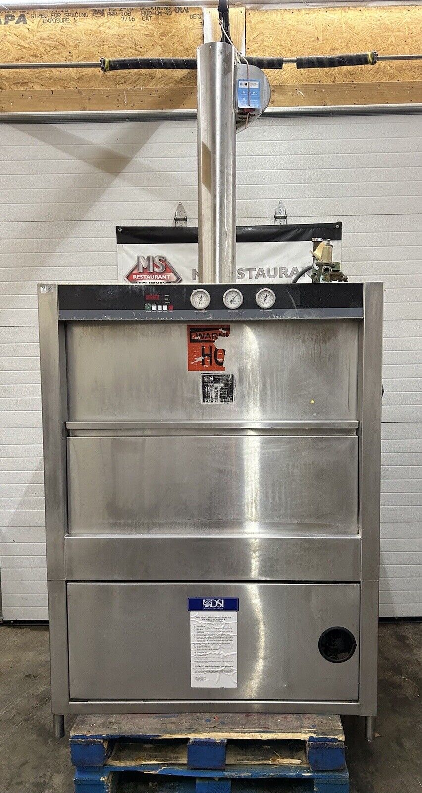 Douglas DSI SD-20-E-480v 3ph SS Pot & Pan Washer Working When Removed