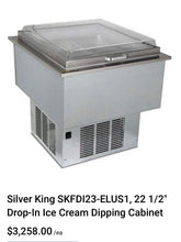 Load image into Gallery viewer, Silver King SKF 22.5 Drop In Dipping Cab W/Delfield SC-36” SS Ref Serving Cart