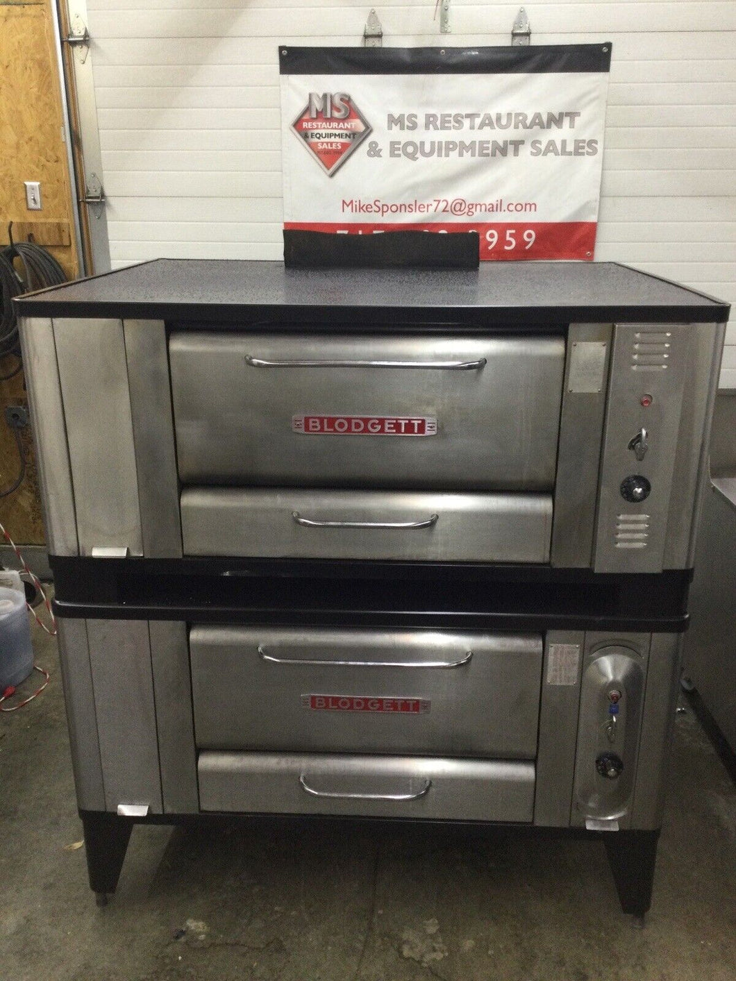 Blodgett 1000 Dbl Stack 4 Pie / Deck Pizza Oven Nat Gas Refurbished