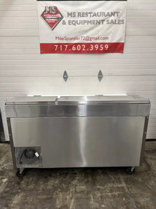 True TPP-67 Pizza Prep Table For 9 Pans - Two Door 67” Wide w/cutting Board Fully Refurbished