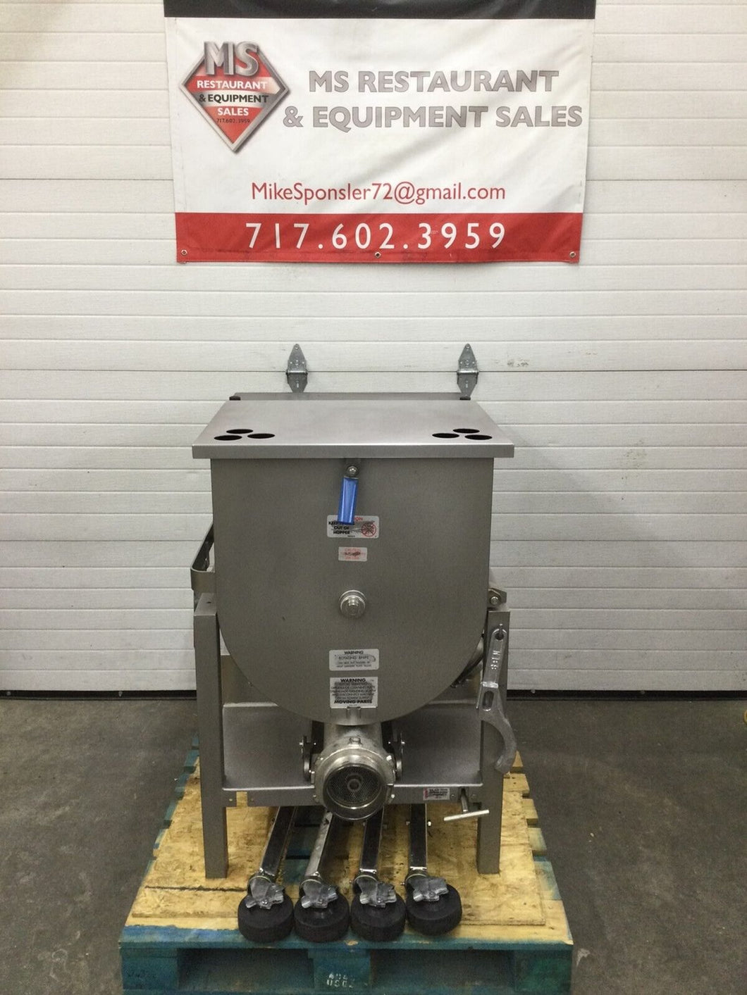 Hollymatic GMG180A #52 Head 200# Hopper w/Gemini Tub, Fully Refurbished