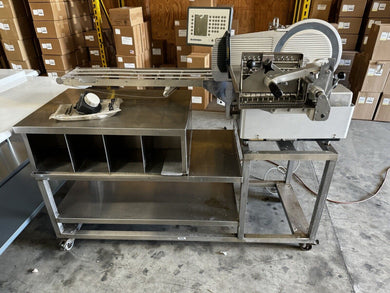 Bizerba A404 Automatic Slicer Stacker W/ Sharpener & Stand Tested Working Great!