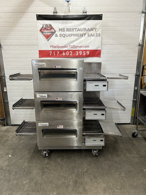 Lincoln 1132 Triple Stack 3ph 208v Electric Conveyor Oven Fully Refurbished