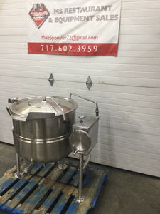 Cleveland KDL40T 40 Gal. Steam Kettle Manual Tilt 2/3 Jacket Direct Steam
