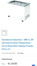 Load image into Gallery viewer, Excellence Industries - VBN - 4 38” Commercial Dual Temperature Curve Glass Door