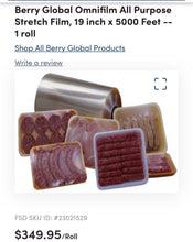Load image into Gallery viewer, Berry Global Omnifilm All Purpose Strength Film, 19 in x 4000 Ft 70 Gauge 1 Roll