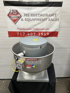 Captive Aire Systems DU85HFA High Speed Roof Mounted Restaurant Exhaust Fan Test