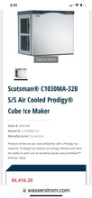 Load image into Gallery viewer, Scotsman C1030MA -32B Air Cooled Prodigy Cube Ice Maker